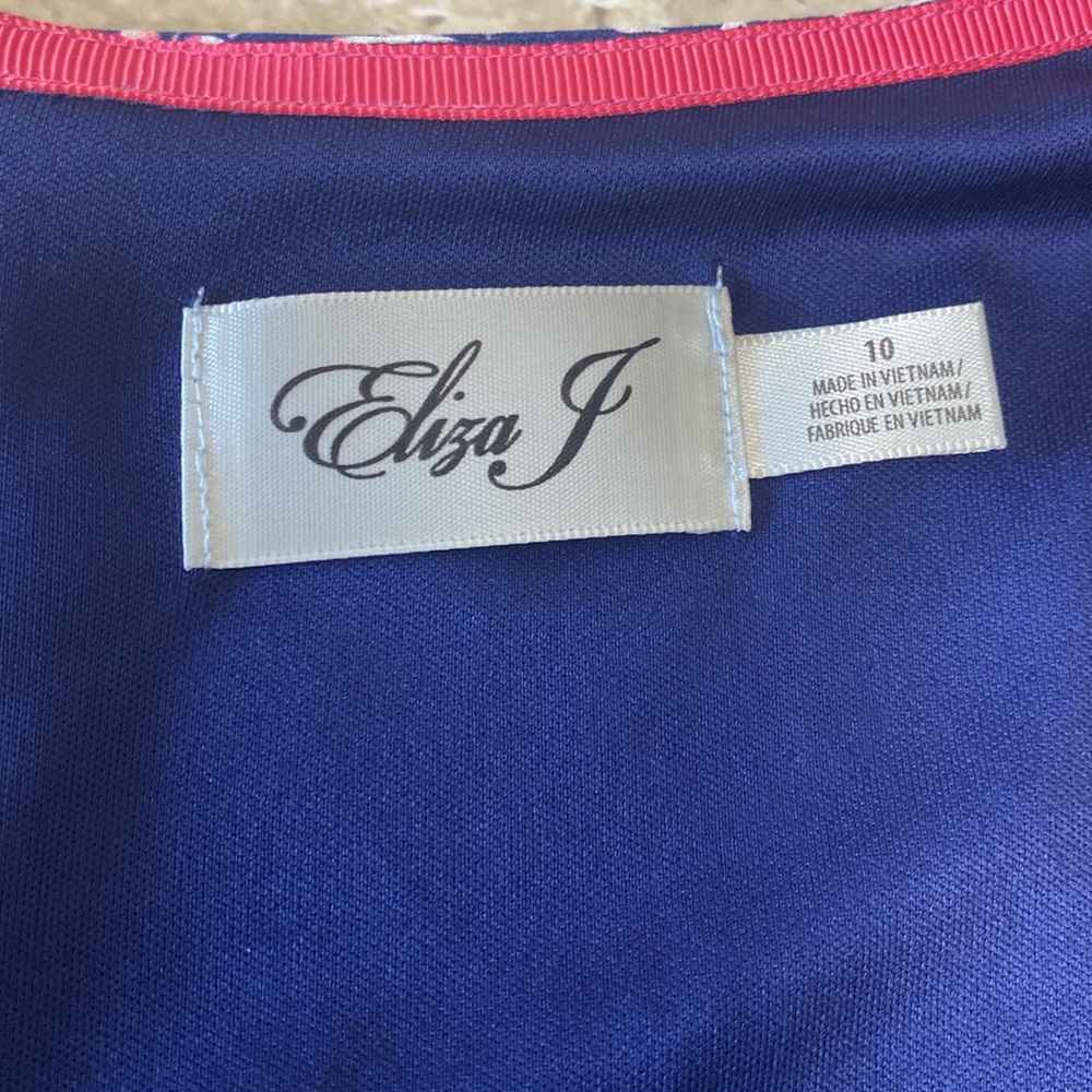 NWT Eliza J. Posted k, blue& white dress, see measurements in photos. - Picture 12 of 15